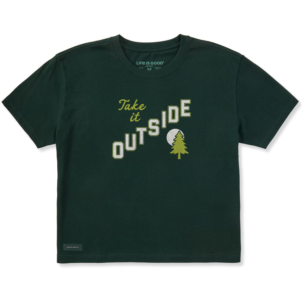 Women's Take It Outside Stepped Short Sleeve Crusher Boxy product image 1