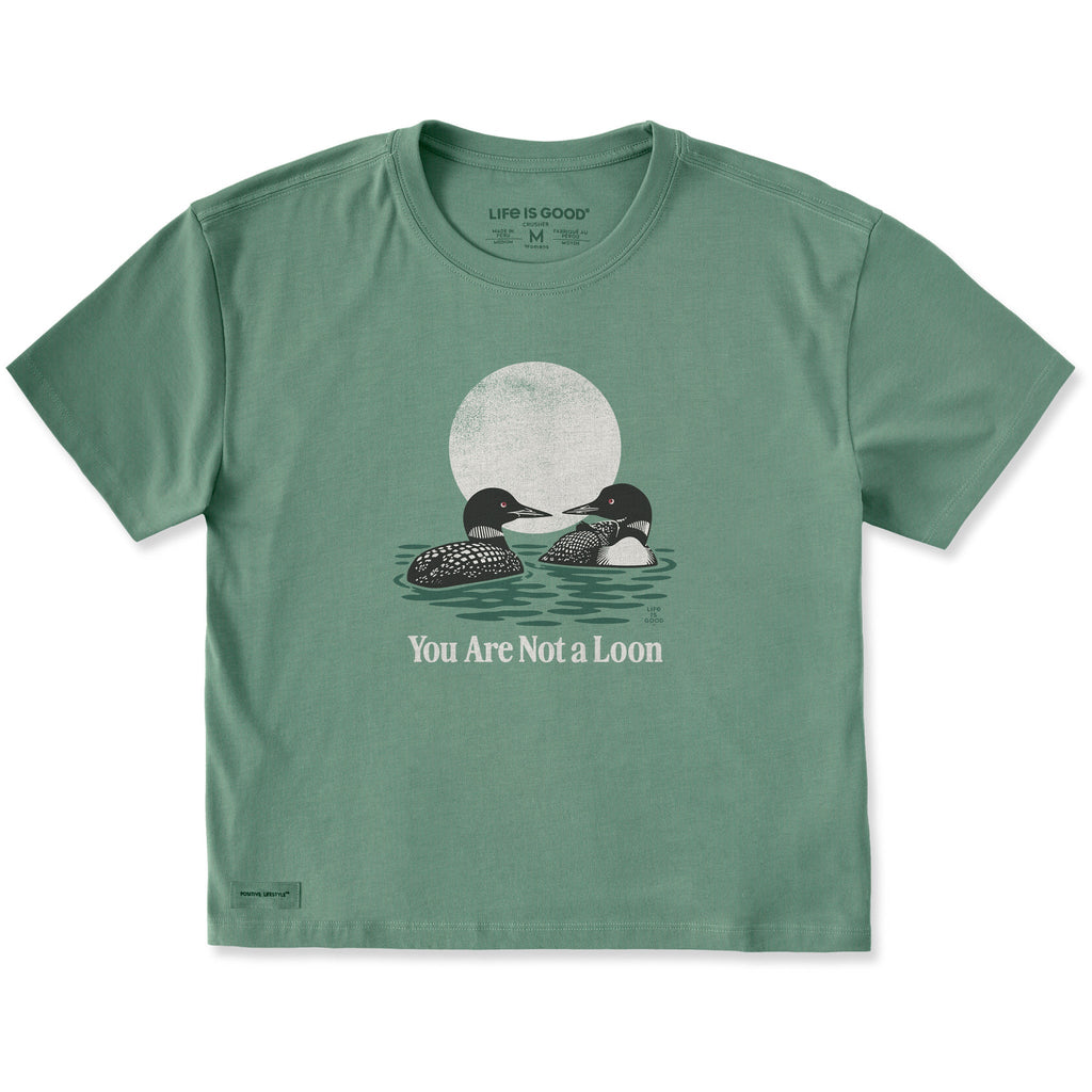 Women's You Are not a Loon Sun Short Sleeve Crusher Boxy Tee product image 1