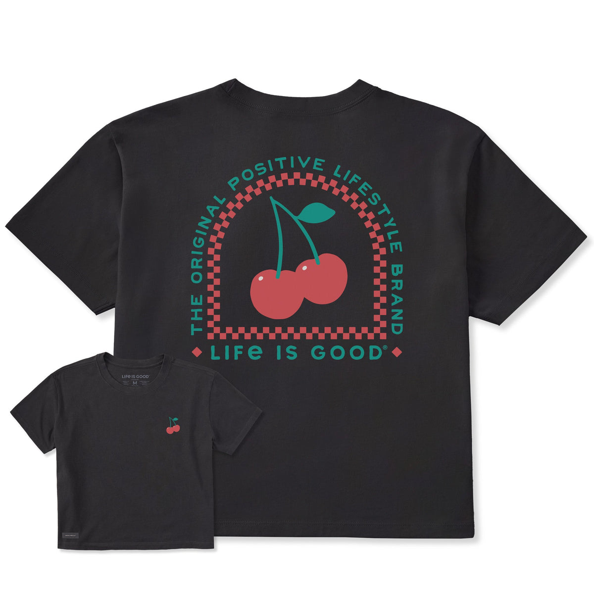 Women's Positive Lifestyle Cherries Short Sleeve Crusher product image 1