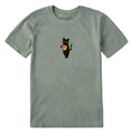 Kids Lil Pumpkin Cat Short Sleeve Crusher Tee product image 1
