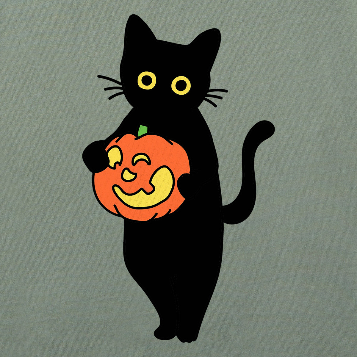 Kids Lil Pumpkin Cat Short Sleeve Crusher Tee product image 2