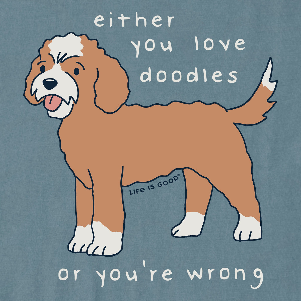 Men's Love Doodles Or You're Wrong Short Sleeve Crusher Tee product image 2