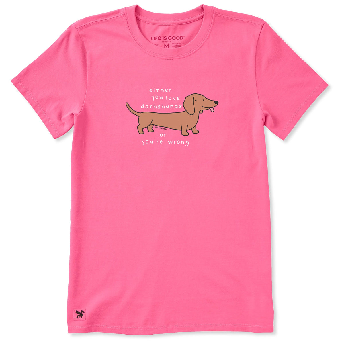 Women's Either You Love Dachshunds Short Sleeve Crusher Tee product image 1