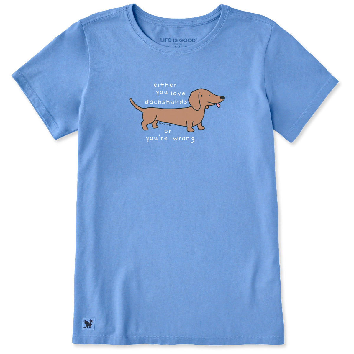 Women's Either You Love Dachshunds Short Sleeve Crusher Tee product image 3