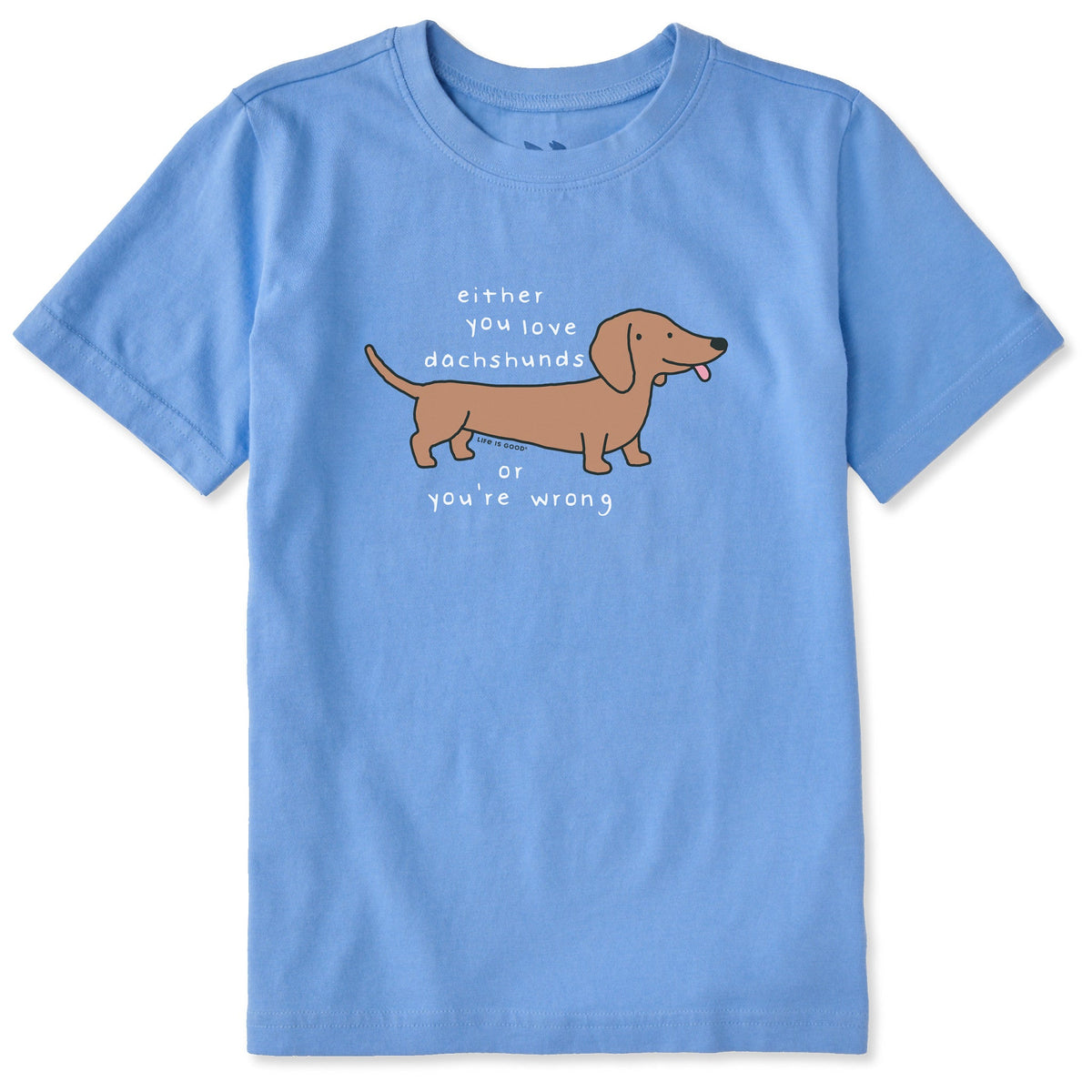 Kids Either You Love Dachshunds Short Sleeve Crusher Tee product image 1