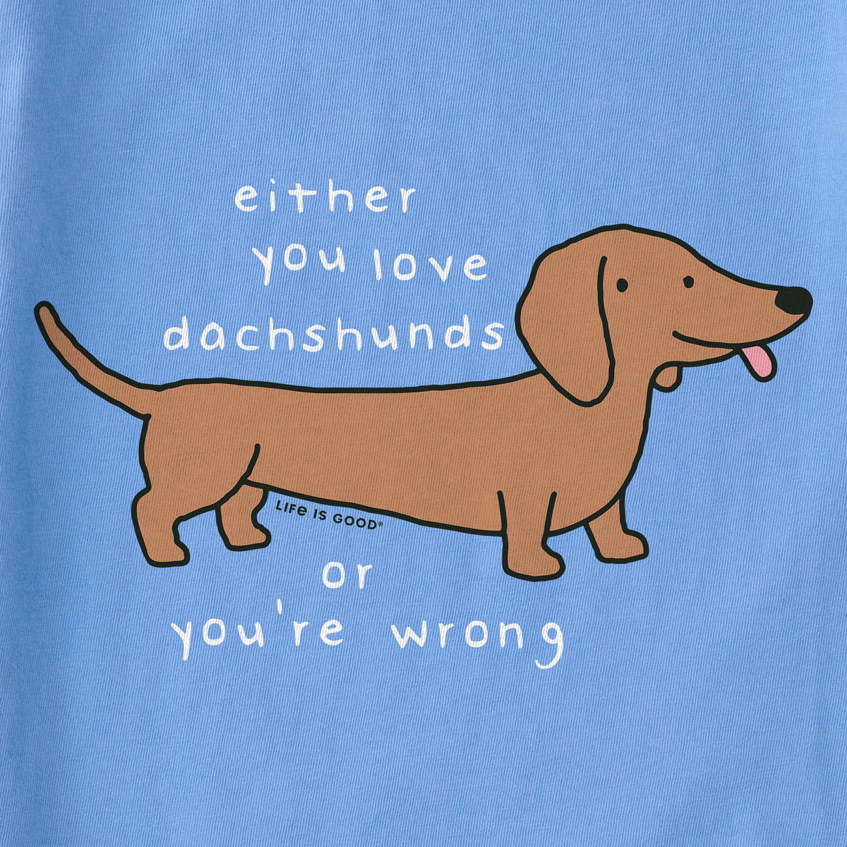 Kids Either You Love Dachshunds Short Sleeve Crusher Tee product image 2
