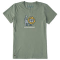 Women's Cat in Sunflower Short Sleeve Crusher Tee product image 1