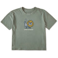 Women's Cat in Sunflower Short Sleeve Crusher Boxy Tee product image 1