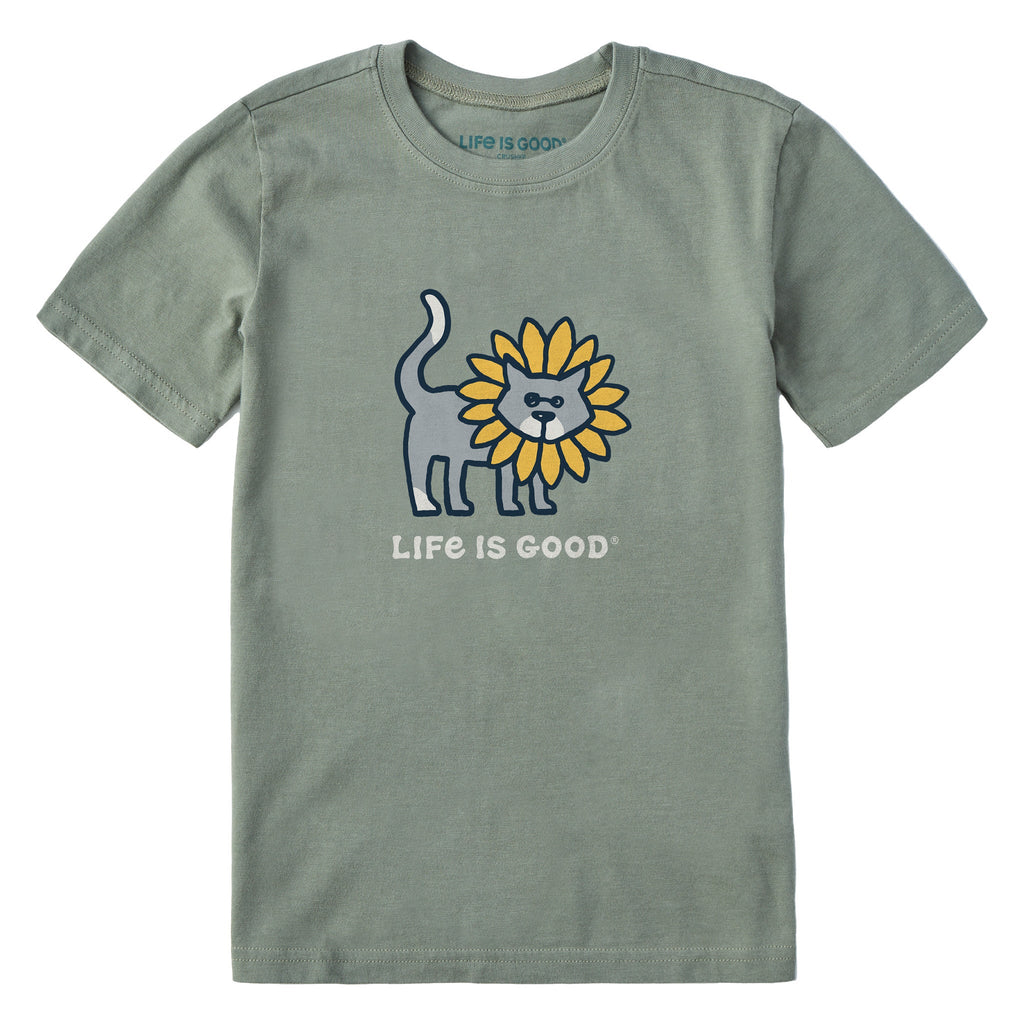 Kids Cat in Sunflower Short Sleeve Crusher Tee product image 1