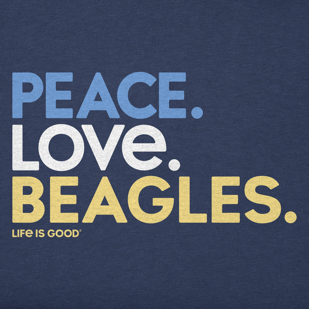 Men's Peace Love Beagles Short Sleeve Crusher Tee product image 2