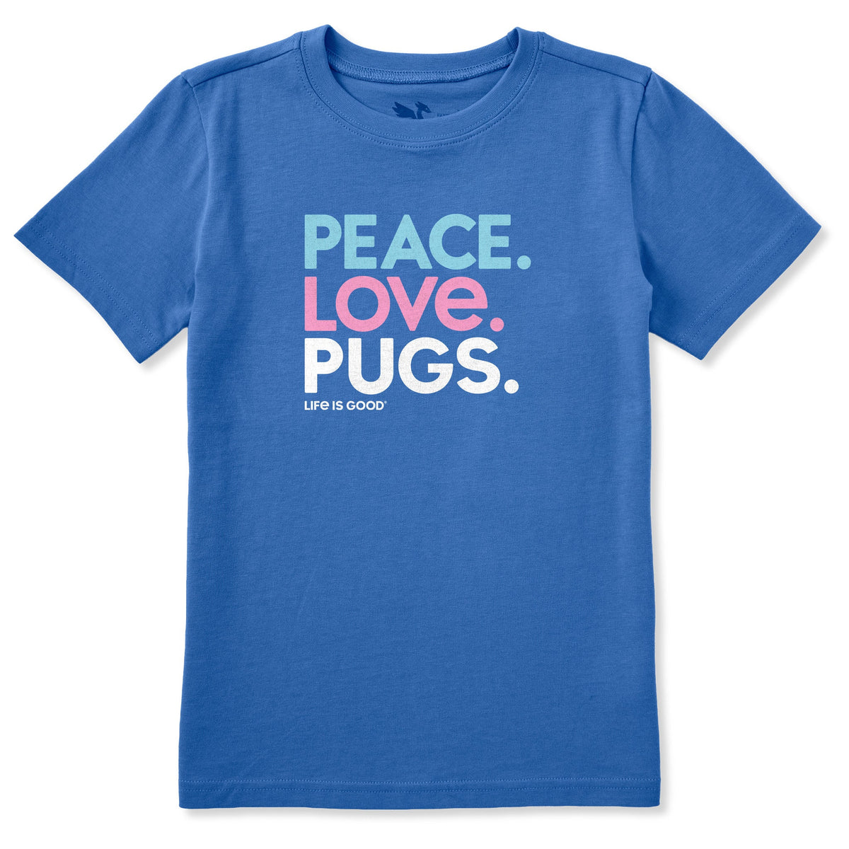 Kids Peace Love Pugs Short Sleeve Crusher Tee product image 1