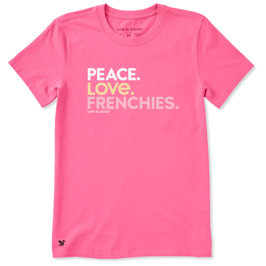 Women's Peace Love Frenchies Short Sleeve Crusher Tee product image 1