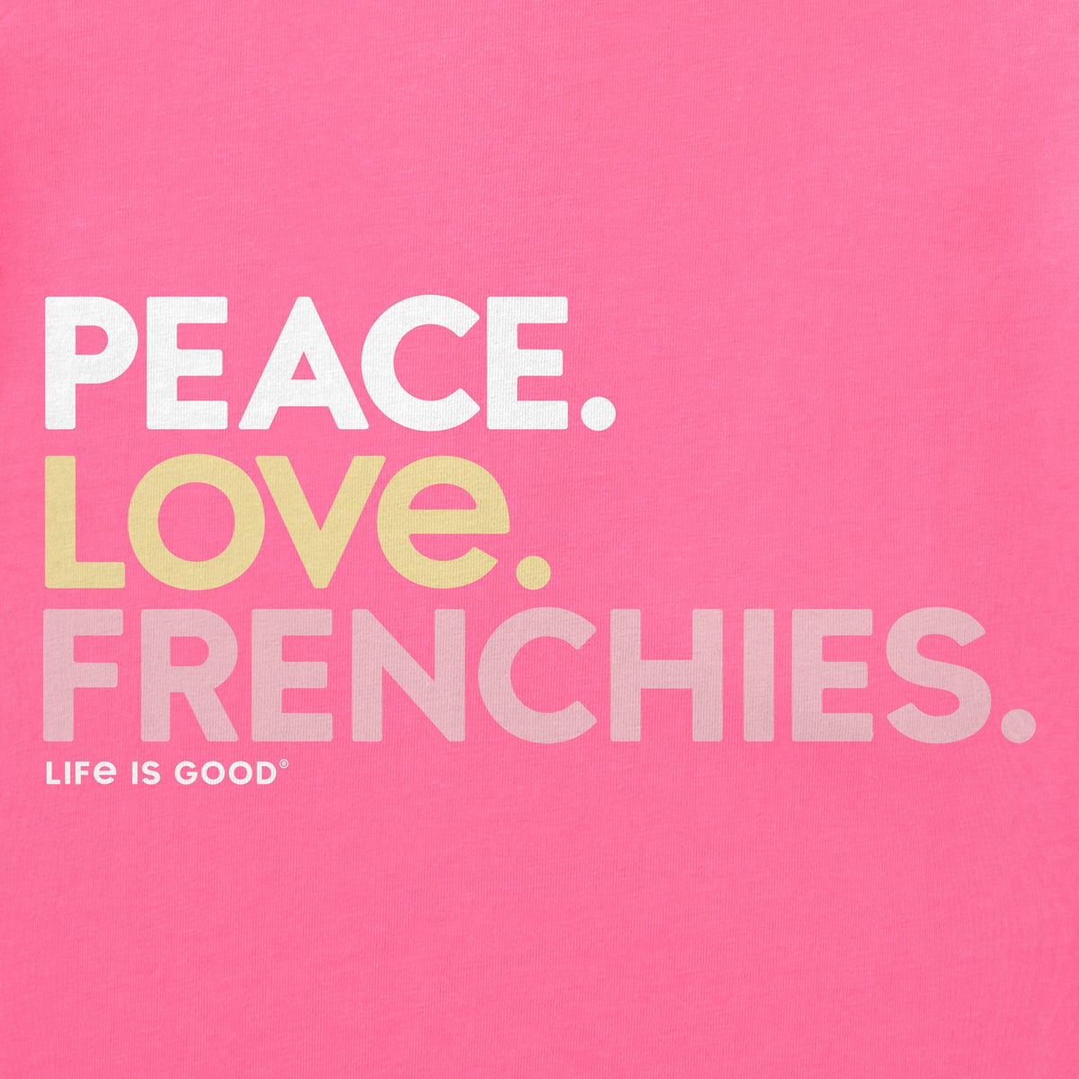 Women's Peace Love Frenchies Short Sleeve Crusher Tee product image 2