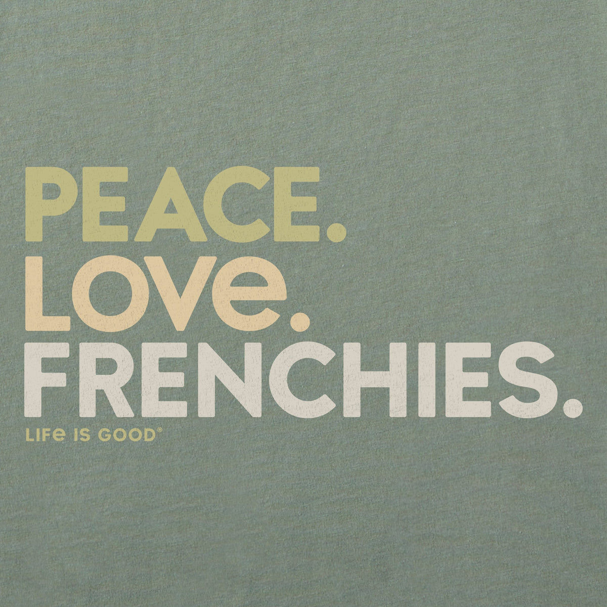 Men's Peace Love Frenchies Short Sleeve Crusher Tee product image 2