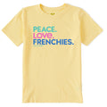 Kids Peace Love Frenchies Short Sleeve Crusher Tee product image 1