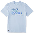 Men's Peace Love Poodles Short Sleeve Crusher Tee product image 1