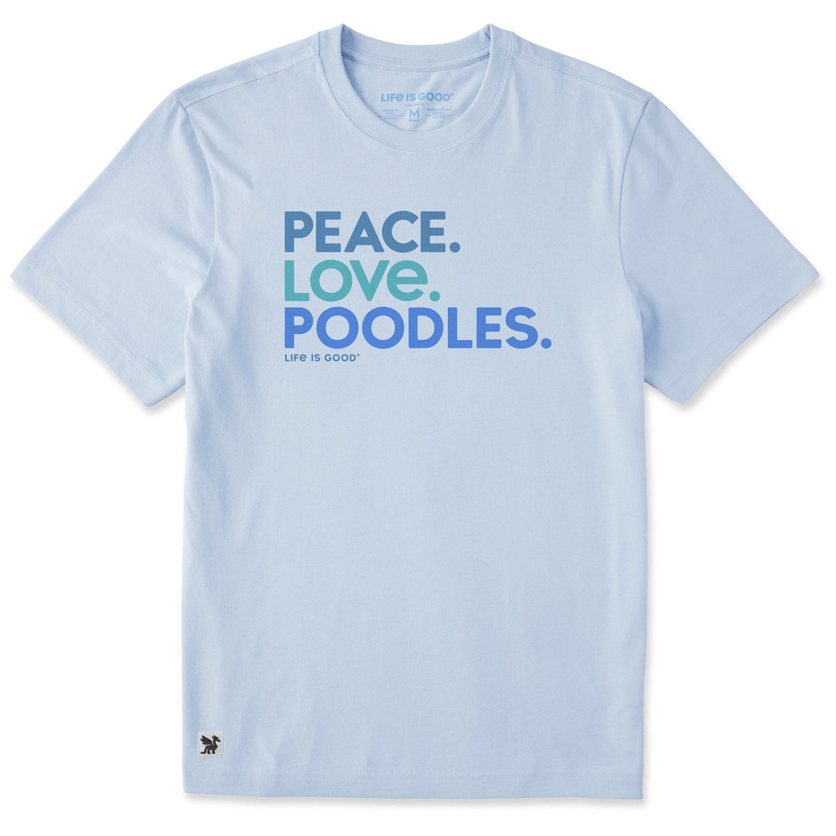 Men's Peace Love Poodles Short Sleeve Crusher Tee product image 1