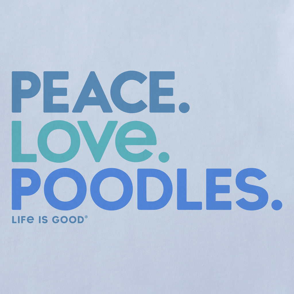 Women's Peace Love Poodles Short Sleeve Crusher Boxy Tee product image 2