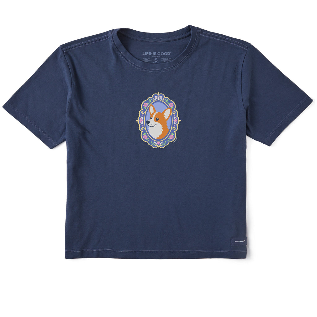 Women's Corgi Frame Short Sleeve Crusher Boxy Tee product image 1
