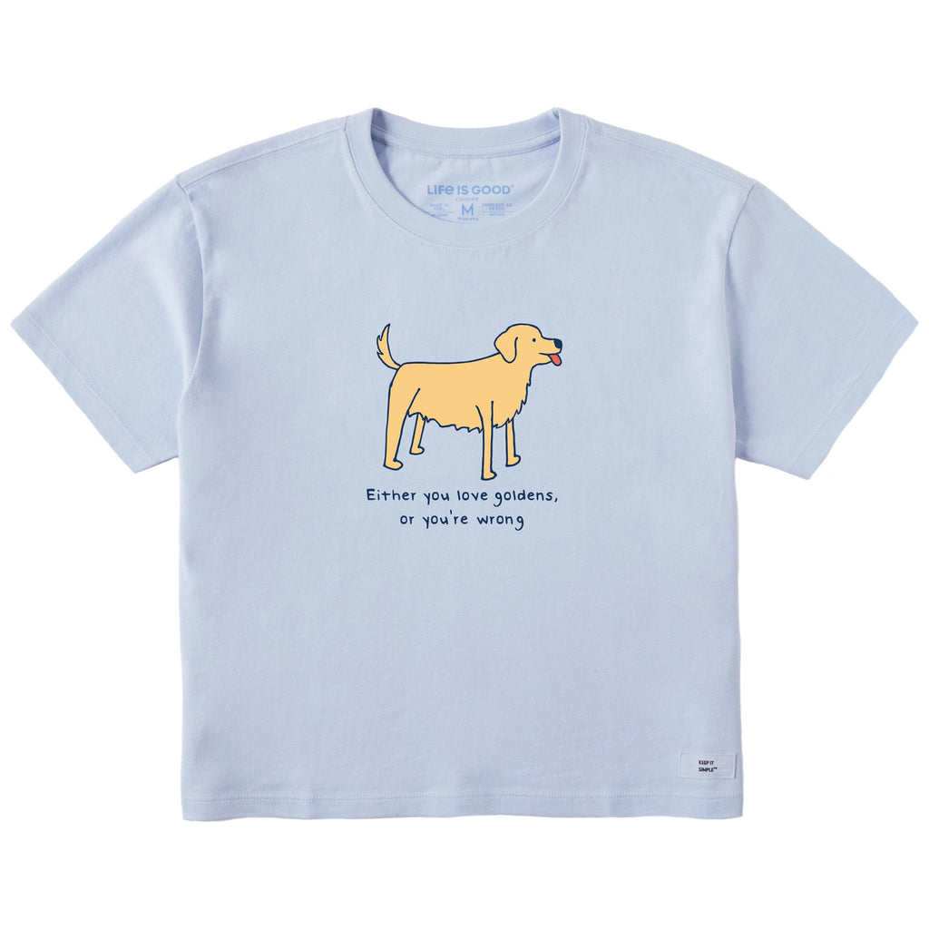 Women's Either You Love Goldens Short Sleeve Crusher Boxy product image 1