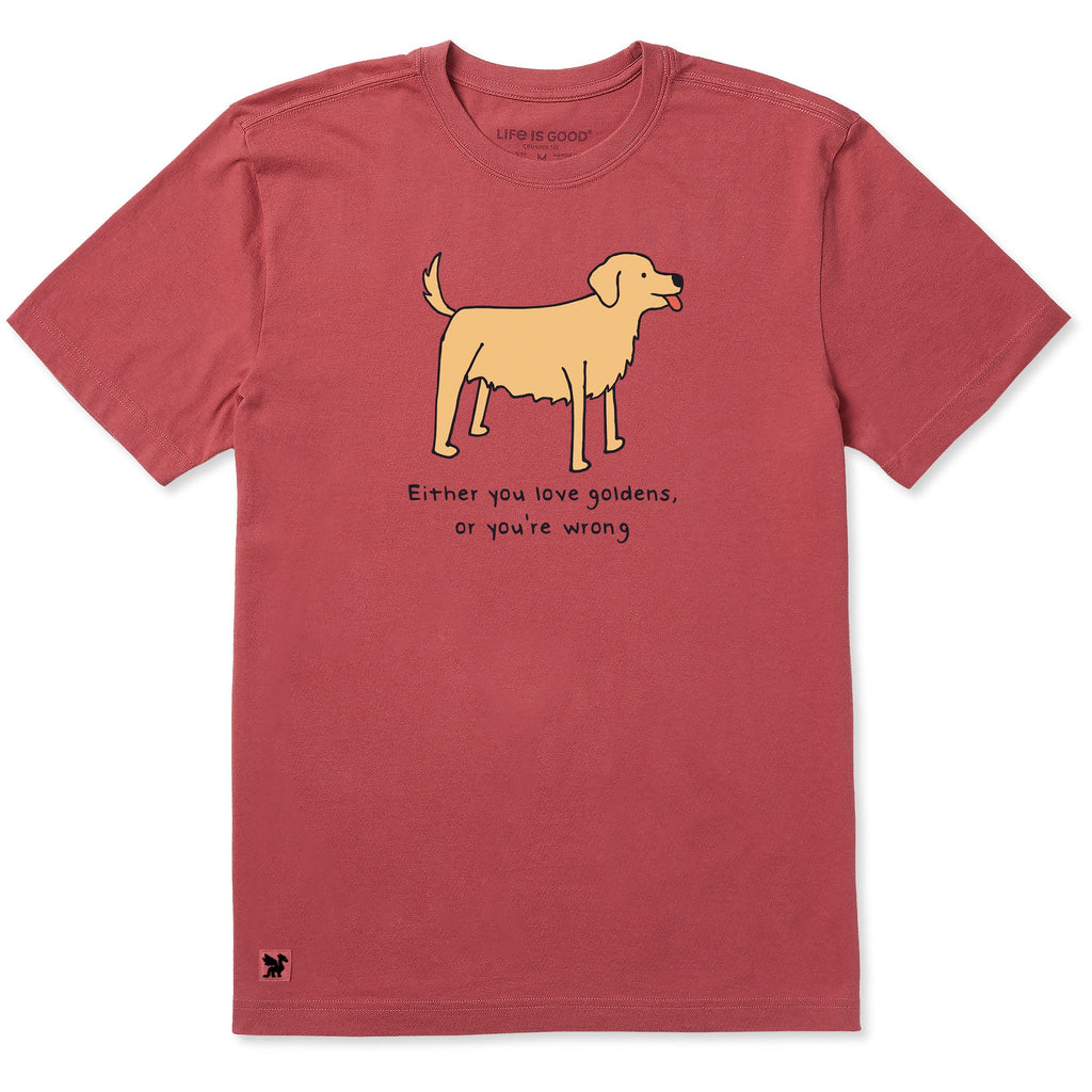Men's Either You Love Goldens Short Sleeve Crusher Tee product image 1