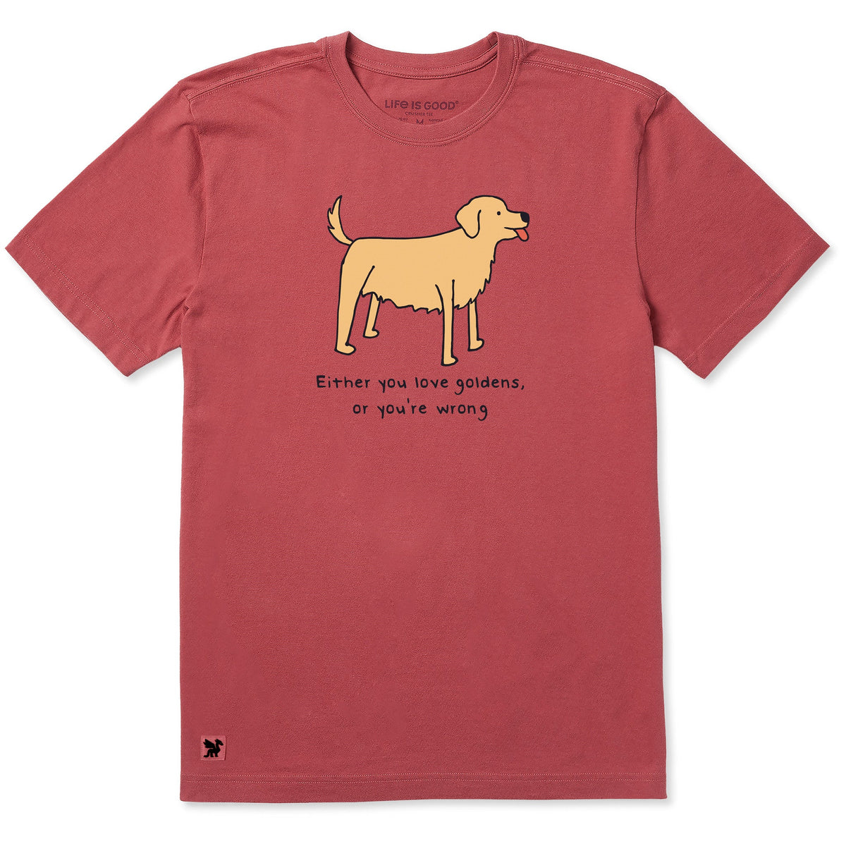 Men's Either You Love Goldens Short Sleeve Crusher Tee product image 1