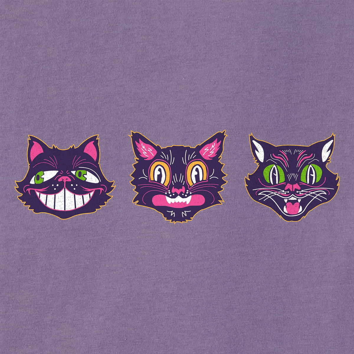 Women's Retro Halloween Cats Short Sleeve Crusher Boxy Tee product image 2