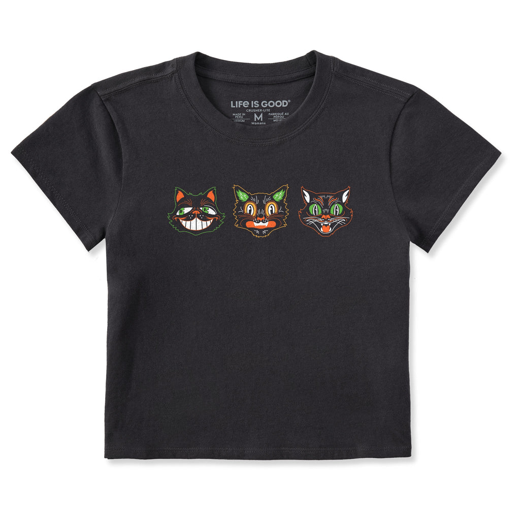 Women's Retro Halloween Cats Crusher-LITE Shrunken Tee product image 1