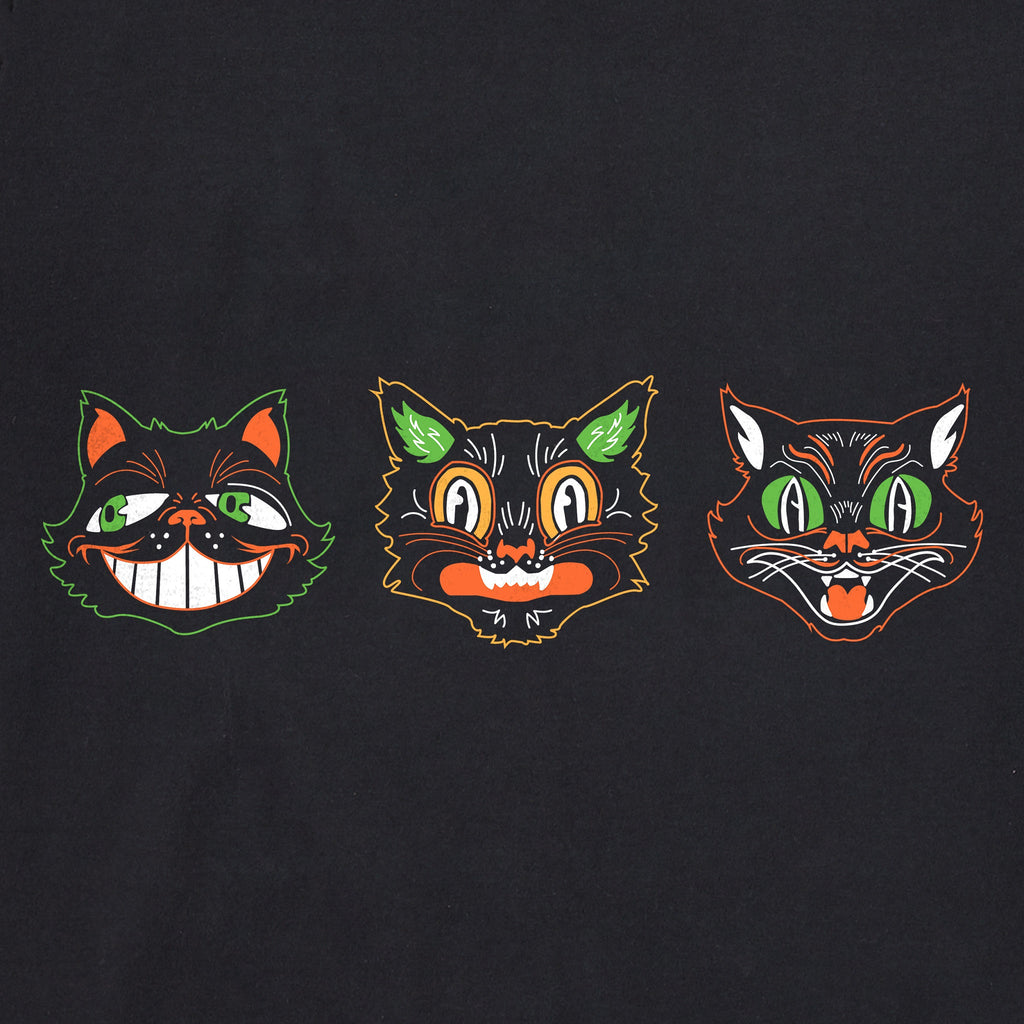 Women's Retro Halloween Cats Short Sleeve Crusher Vee product image 2