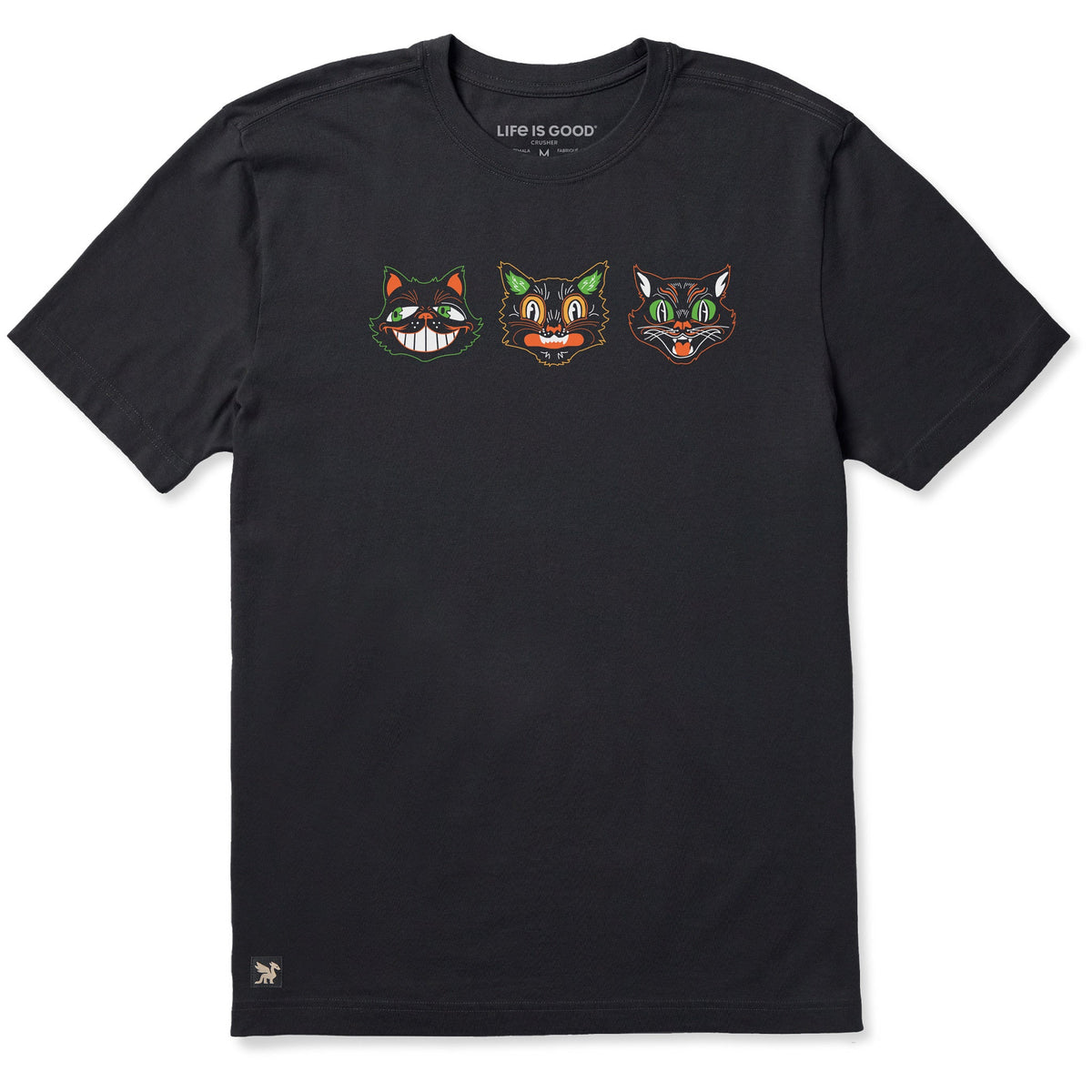 Men's Retro Halloween Cats Short Sleeve Crusher Tee product image 1