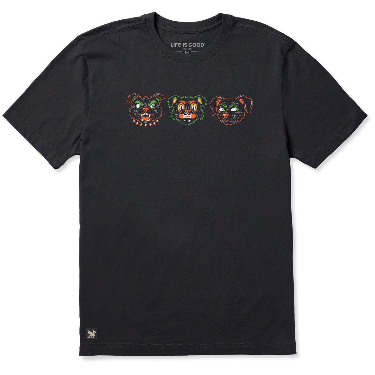 Men's Retro Halloween Dogs Short Sleeve Crusher Tee product image 1