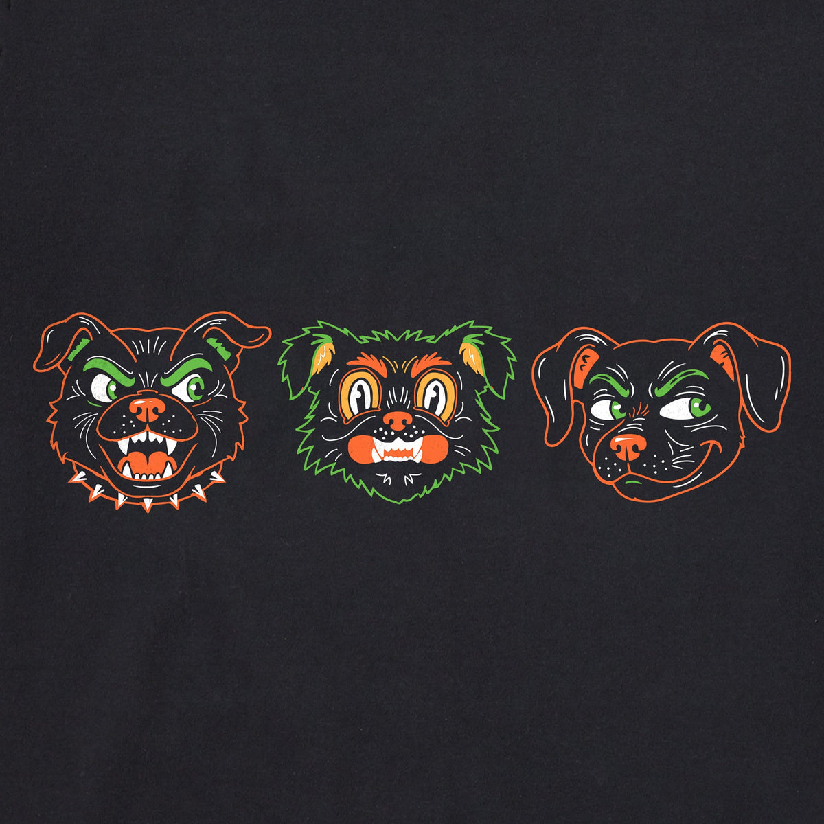 Men's Retro Halloween Dogs Short Sleeve Crusher Tee product image 2