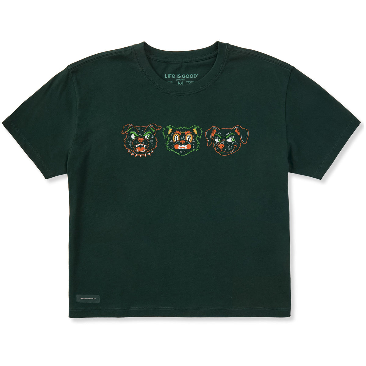 Women's Retro Halloween Dogs Short Sleeve Crusher Boxy Tee product image 1