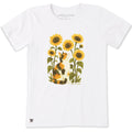 Women's Cat in Sunflowers Short Sleeve Crusher Tee product image 1