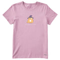Women's Resting Witch Face Cat Short Sleeve Crusher Tee