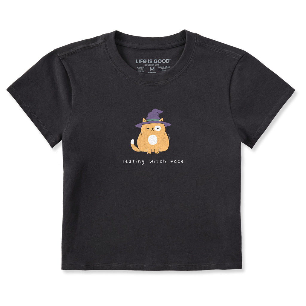 Women's Resting Witch Face Cat Crusher-LITE Shrunken Tee