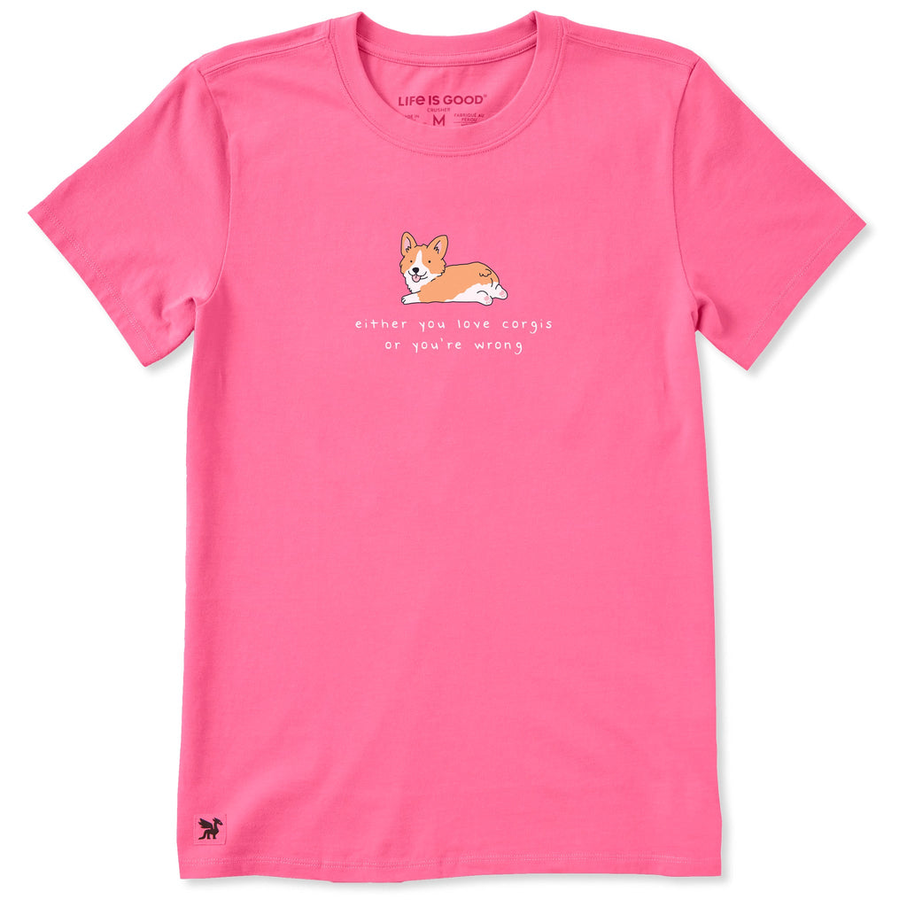 Women's Love Corgis or Wrong Short Sleeve Crusher Tee product image 1