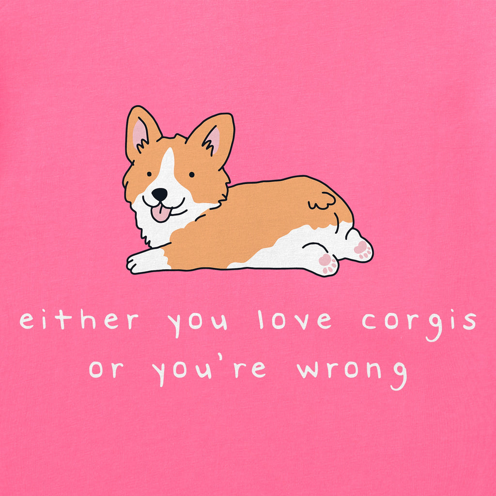 Women's Love Corgis or Wrong Short Sleeve Crusher Boxy Tee product image 2