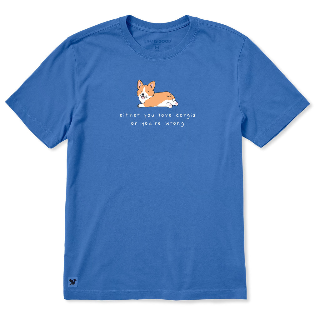 Men's Love Corgis or Wrong Short Sleeve Crusher Tee product image 1