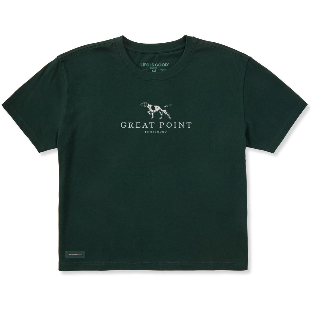 Women's Great Point Dog Short Sleeve Crusher Boxy Tee product image 1