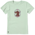 Women's Flower Frame Dachshund Short Sleeve Crusher Tee product image 1