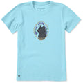 Women's Flower Frame Black Cat Short Sleeve Crusher Tee product image 1