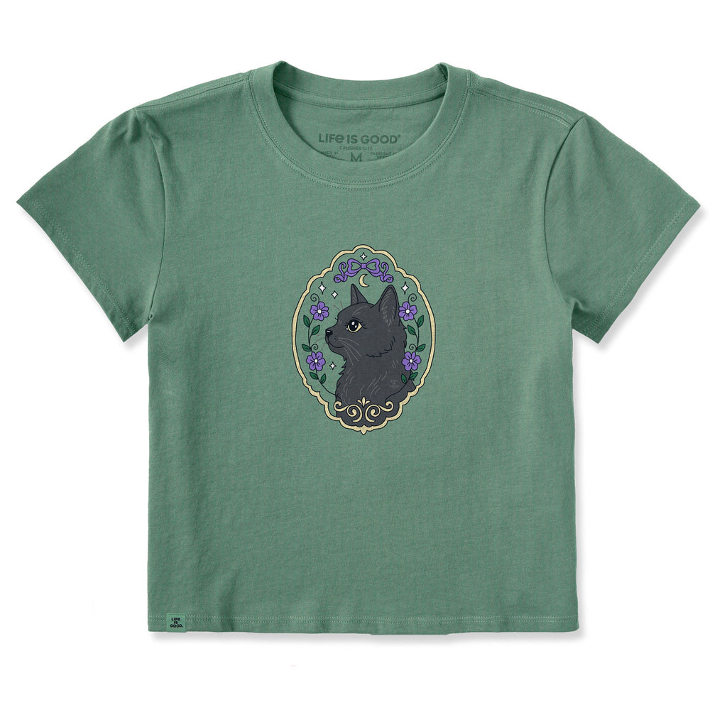 Women's Flower Frame Black Cat Crusher-LITE Shrunken Tee product image 1