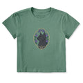 Women's Flower Frame Black Cat Crusher-LITE Shrunken Tee product image 1