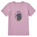 Kids Flower Frame Black Cat Short Sleeve Crusher Tee product image 1