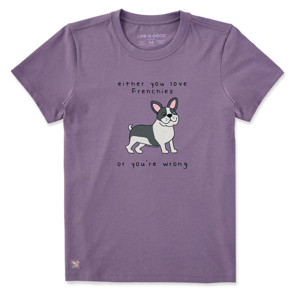 Women's Love Bull Frenchies Short Sleeve Crusher Tee product image 1