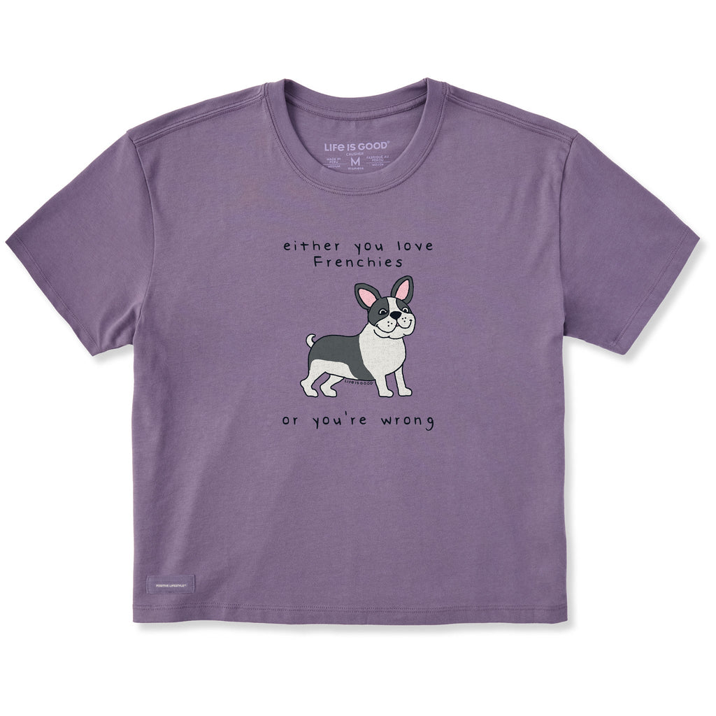 Women's Love Bull Frenchies Short Sleeve Crusher Boxy Tee product image 1