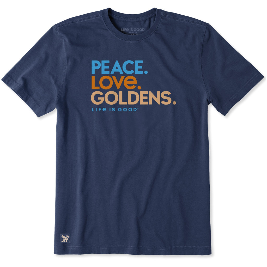 Men's Peace Love Goldens Short Sleeve Crusher Tee product image 1
