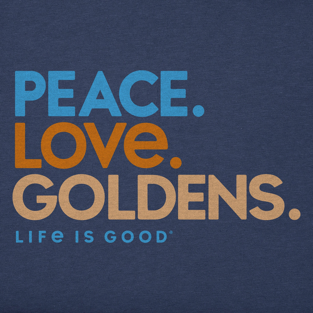 Men's Peace Love Goldens Short Sleeve Crusher Tee product image 2