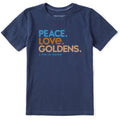 Kids Peace Love Goldens Short Sleeve Crusher Tee product image 1